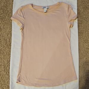 White House Black Market Soft Pink Short Sleeve Tee